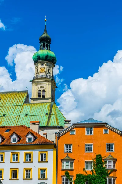 Приходская Церковь Святого Николая Зале Тироле Австрия — стоковое фото