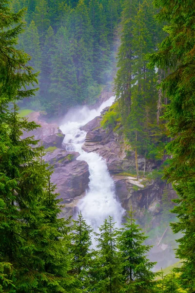 View Krimml Waterfall Which Highest Waterfall Austria — стоковое фото