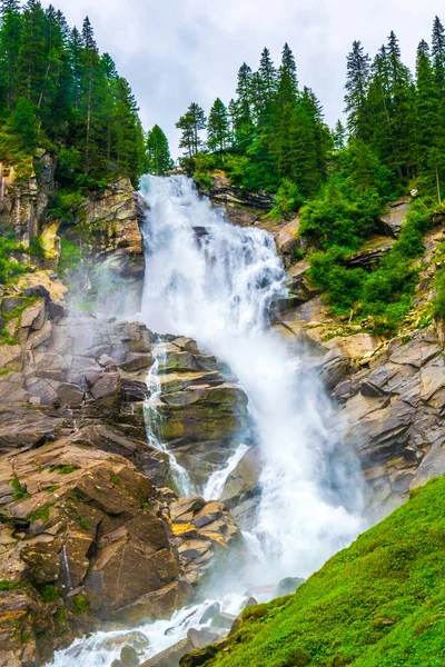 View Krimml Waterfall Which Highest Waterfall Austria — стоковое фото