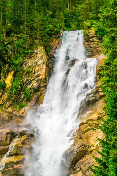 View Krimml Waterfall Which Highest Waterfall Austria — стоковое фото