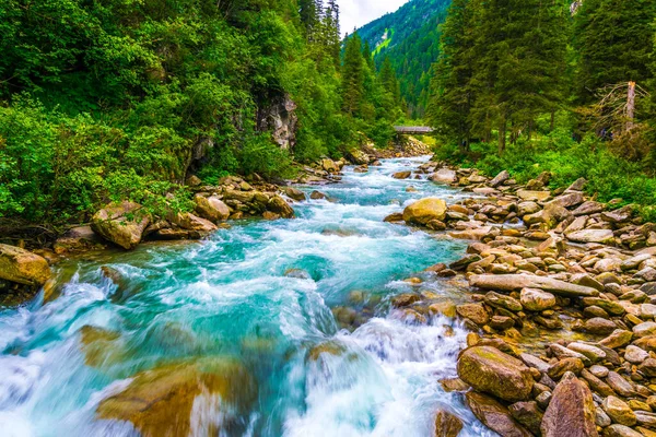 View Krimml Waterfall Which Highest Waterfall Austria — стоковое фото