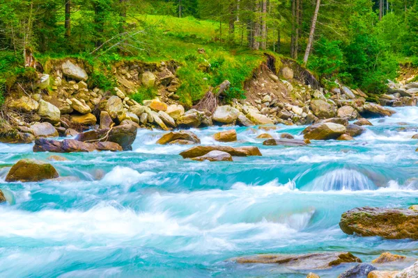 Blick Auf Den Krimmler Wasserfall Den Höchsten Wasserfall Österreichs — Stockfoto