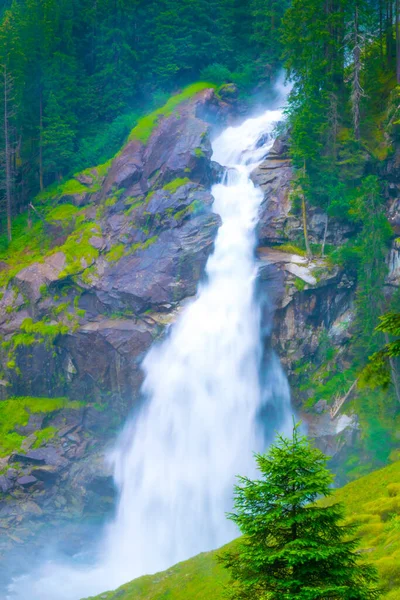 View Krimml Waterfall Which Highest Waterfall Austria — стоковое фото