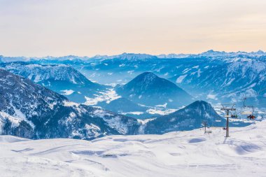 Skiing slopes of Bad Aussee in Austri