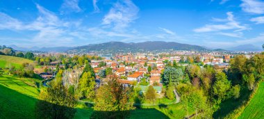 Aerial view of Bergamo, Ital