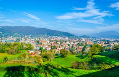 Bergamo 'nun havadan görünüşü, İtal