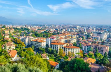 Bergamo 'nun havadan görünüşü, İtal