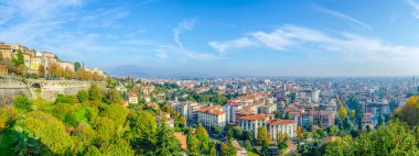 Aerial view of Bergamo, Ital
