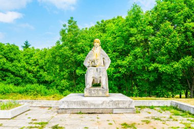 statue of bulgarian architect Kolyo Ficheto near Ruse