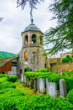 Bulgaristan 'daki Truva manastırının içindeki bir kilisenin ayrıntıları