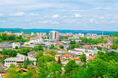 İspanya Şehri Loech 'in havadan görünüşü
