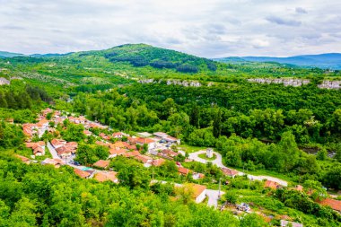 İspanya Şehri Loech 'in havadan görünüşü