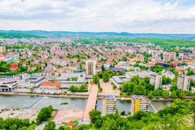 İspanya Şehri Loech 'in havadan görünüşü