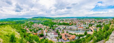 aerial view of the bulgarian city lovech