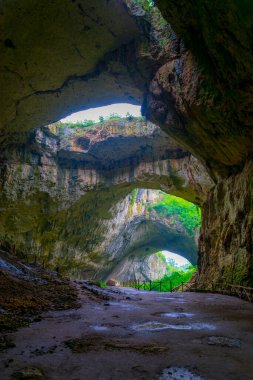 Bulgaristan 'daki Devetashka mağarası, Lovech yakınlarında.