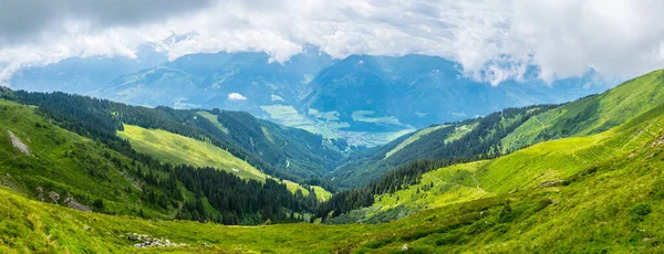 Blick Auf Die Alpen Berühmten Pinzgauer Spaziergang Bei Zell See — Stockfoto