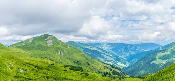 Blick Auf Die Alpen Berühmten Pinzgauer Spaziergang Bei Zell See — Stockfoto