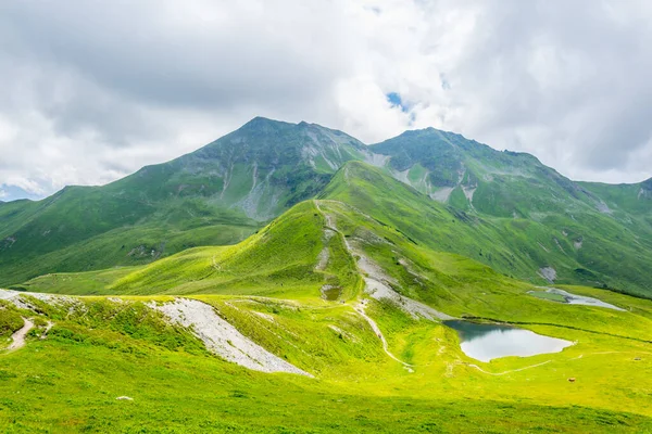 Blick Auf Die Alpen Berühmten Pinzgauer Spaziergang Bei Zell See — Stockfoto