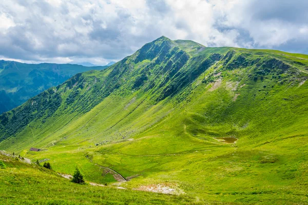 View Famous Hiking Trail Pinzgauer Spaziergang Alps Zell See Salzburg — Stockfoto