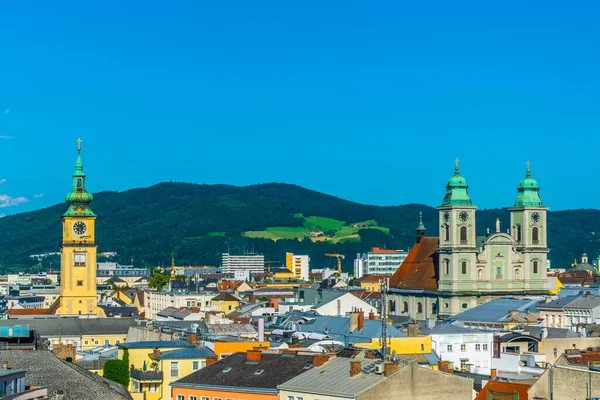 Aerial View Austrian City Linz Schlossmuseum — Stock Fotó