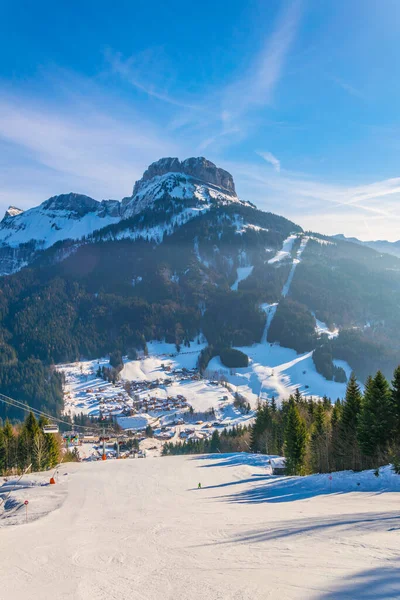 Bad Ausse Lyžařské Středisko Dominuje Loser Mountain Rakousku — Stock fotografie