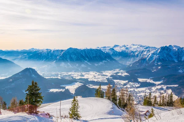 Skiing Slopes Bad Aussee Austri — Zdjęcie stockowe