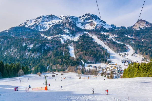 Skiing Slopes Bad Aussee Austri — Fotografia de Stock
