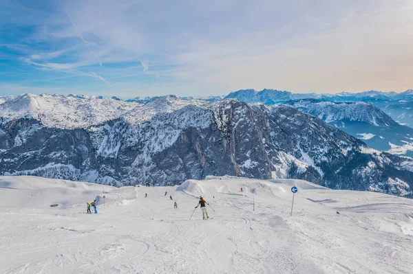 Skiing Slopes Bad Aussee Austri — Zdjęcie stockowe