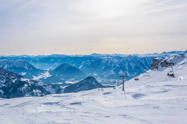 Skiing Slopes Bad Aussee Austri — Stockfoto