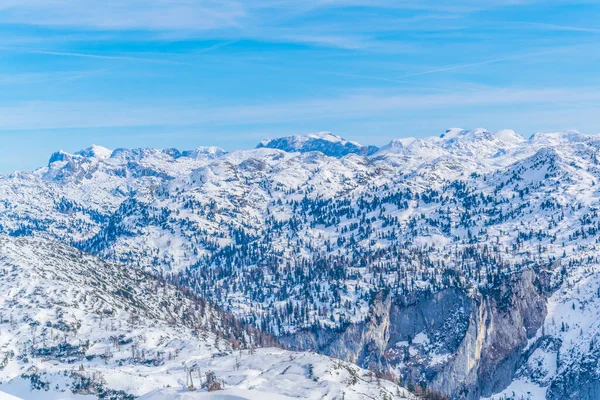 Skiing Slopes Bad Aussee Austri — Fotografia de Stock