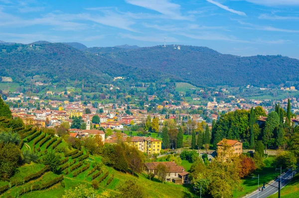 Aerial View Bergamo Ital — Fotografia de Stock