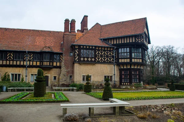 View Cecilienhof Palace Potsdam Stalin Churchill Truman Held Conference Determining — Stockfoto