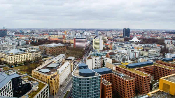 Aerial View Berlin Top Skyscraper Potzdamer Platz — Foto de Stock