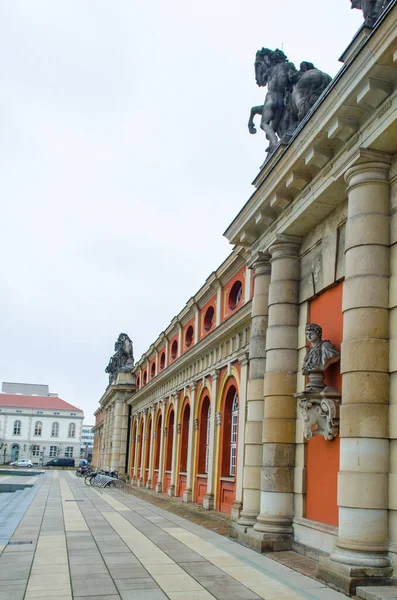 Edifício Alaranjado Longo Museu Filme Potsdam Alemanha — Fotografia de Stock