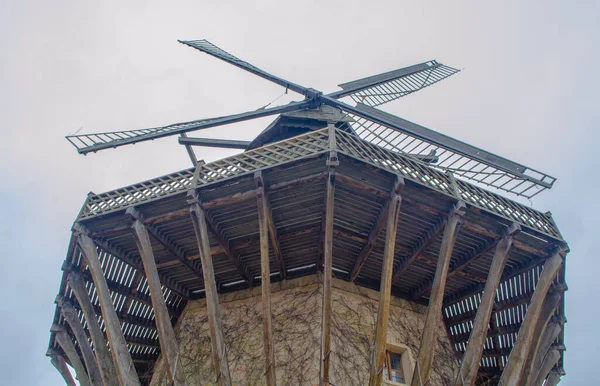 Detail Dutch Wooden Windmill Situated Sanssouci Park Potsdam Germany — Foto de Stock