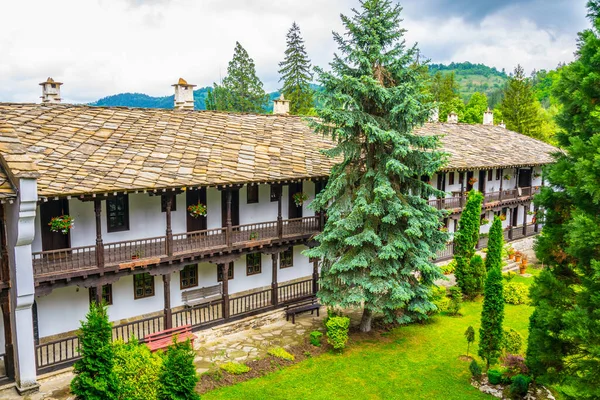 View Inner Courtyard Famous Troyan Monastery Bulgaria — Stock Fotó