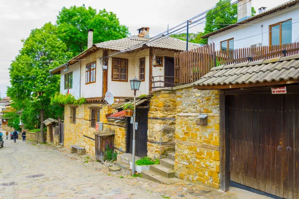 Maisons Bulgares Traditionnelles Situées Dans Vieille Ville Lovech — Photo