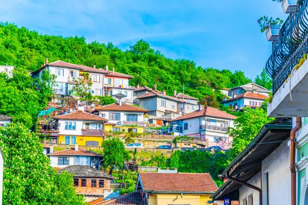 Eski Lovech kasabasında bulunan geleneksel Bulgar evleri