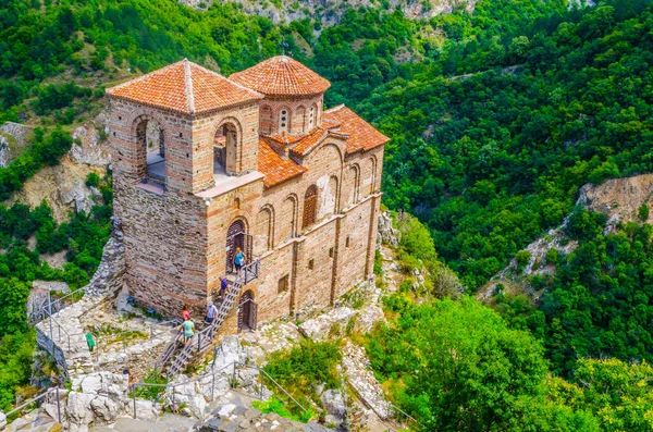 View Church Holy Mother God Asen Fortress Rhodopes Mountain Asenovgrad — Stok fotoğraf