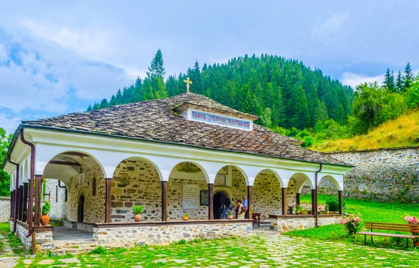 View Old Church Shiroka Laka Village Rhodope Mountains Bulgari — Stok fotoğraf