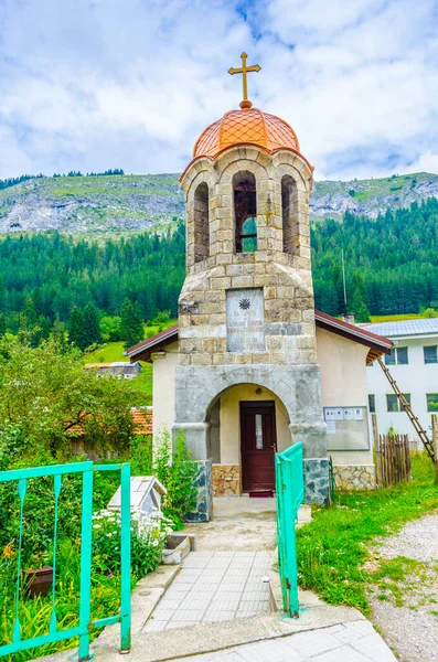 View Church Bulgarian Village Trigrad Situated Rhodope Mountain — Stok fotoğraf