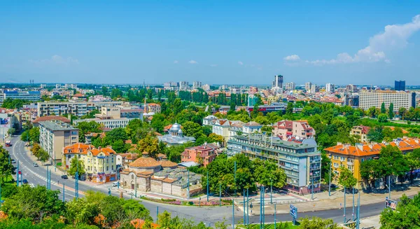 Luftaufnahme Der Bulgarischen Stadt Plovdi — Stockfoto