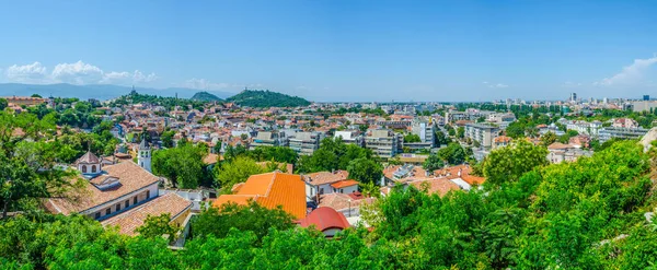Luftaufnahme Der Bulgarischen Stadt Plovdi — Stockfoto