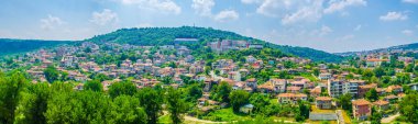 Aerial view of Veliko Tarnovo in Bulgari