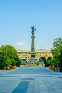 İspanya 'nın Rousse kentindeki Özgürlük Heykeli' nin manzarası