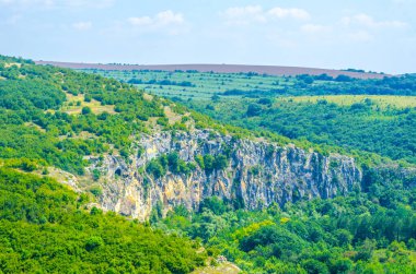 Bulgaristan 'daki rusenski lom doğal rezervi manzarası