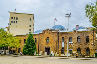 Sofi 'deki arkeoloji müzesinin manzarası