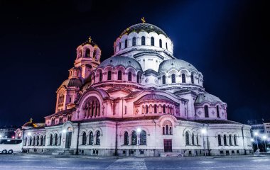 Bulgaristan 'ın başkenti Sofya' daki Alexander Nevski Katedrali