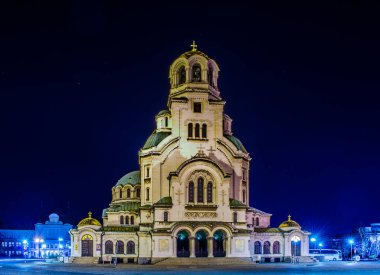 Bulgaristan 'ın başkenti Sofya' daki Alexander Nevski Katedrali