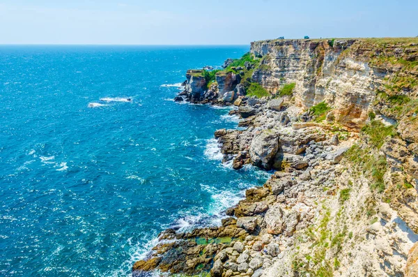 View Kamen Bryag Cliffs Standing Black Sea Bulgari — Stockfoto